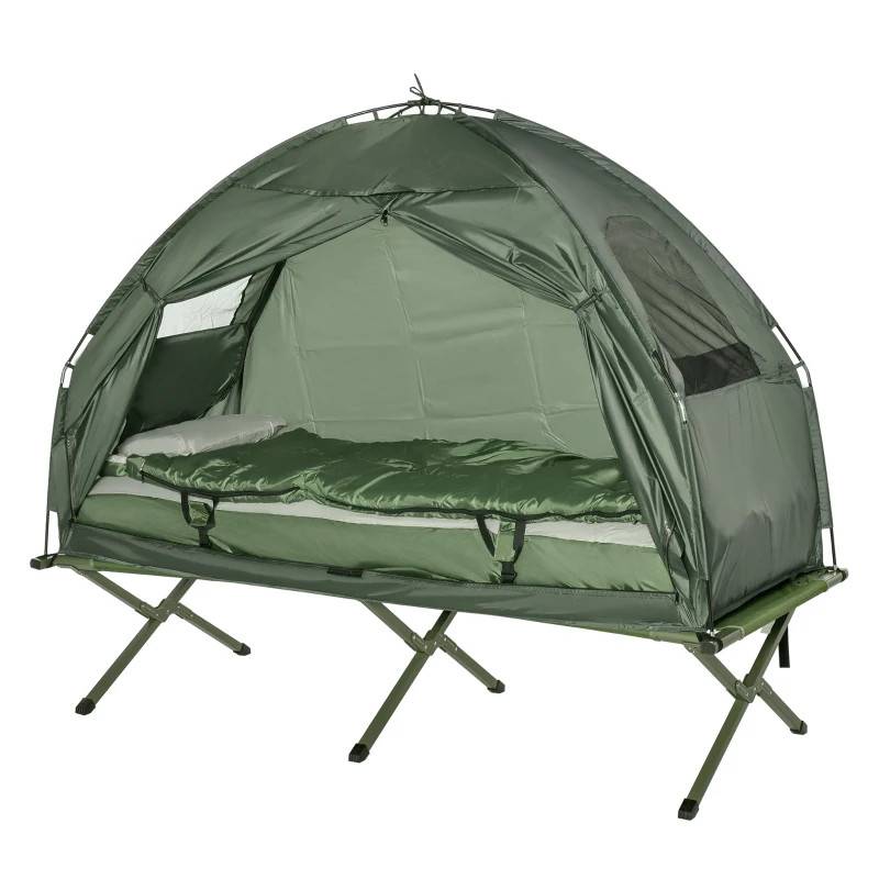 Campingtältset 4 i 1 enkel