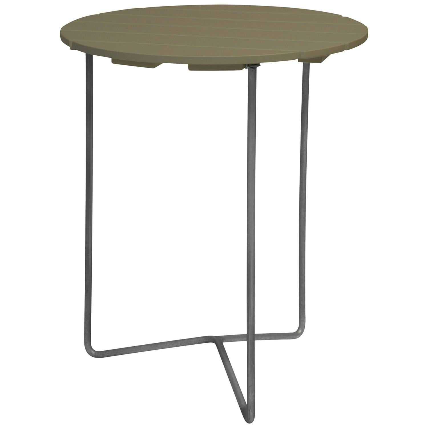 Grythyttan Stålmöbler - 6b Bord Ø60 Cm / Varmförzinkat Stål - Ljusgrön