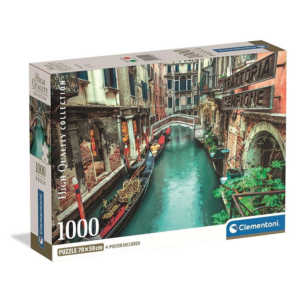 Cities Venice Canal Italy 1000-bitars pussel Clementoni