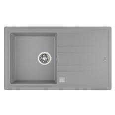 Teka STONE 50 B-TG 1B 1D AUTO, Tegranit+ Einbauspüle 50cm, Alu Grau Metallic-Effekt, 115330021