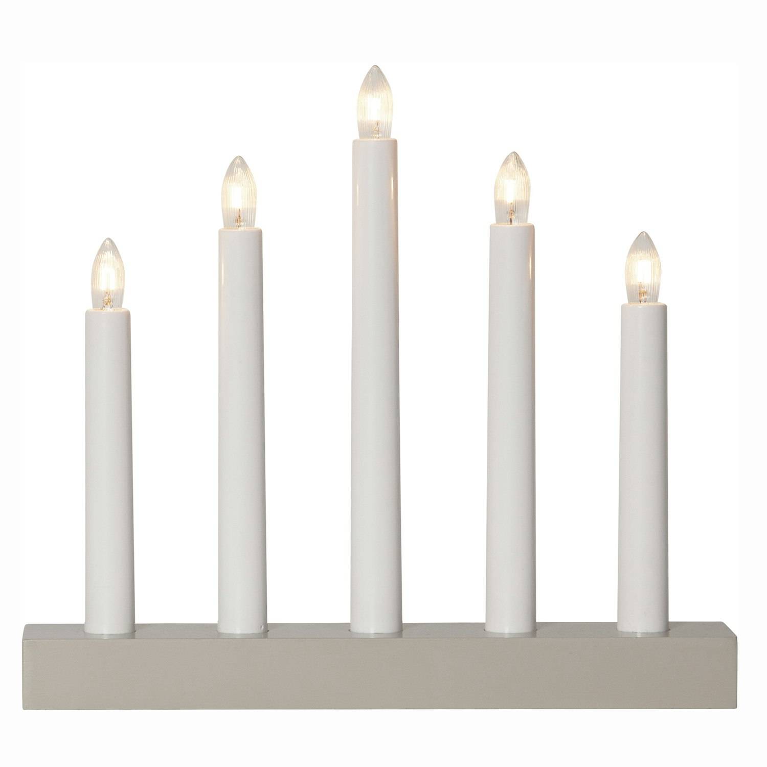Adventsljusstake Star Trading Inez Färg: Beige