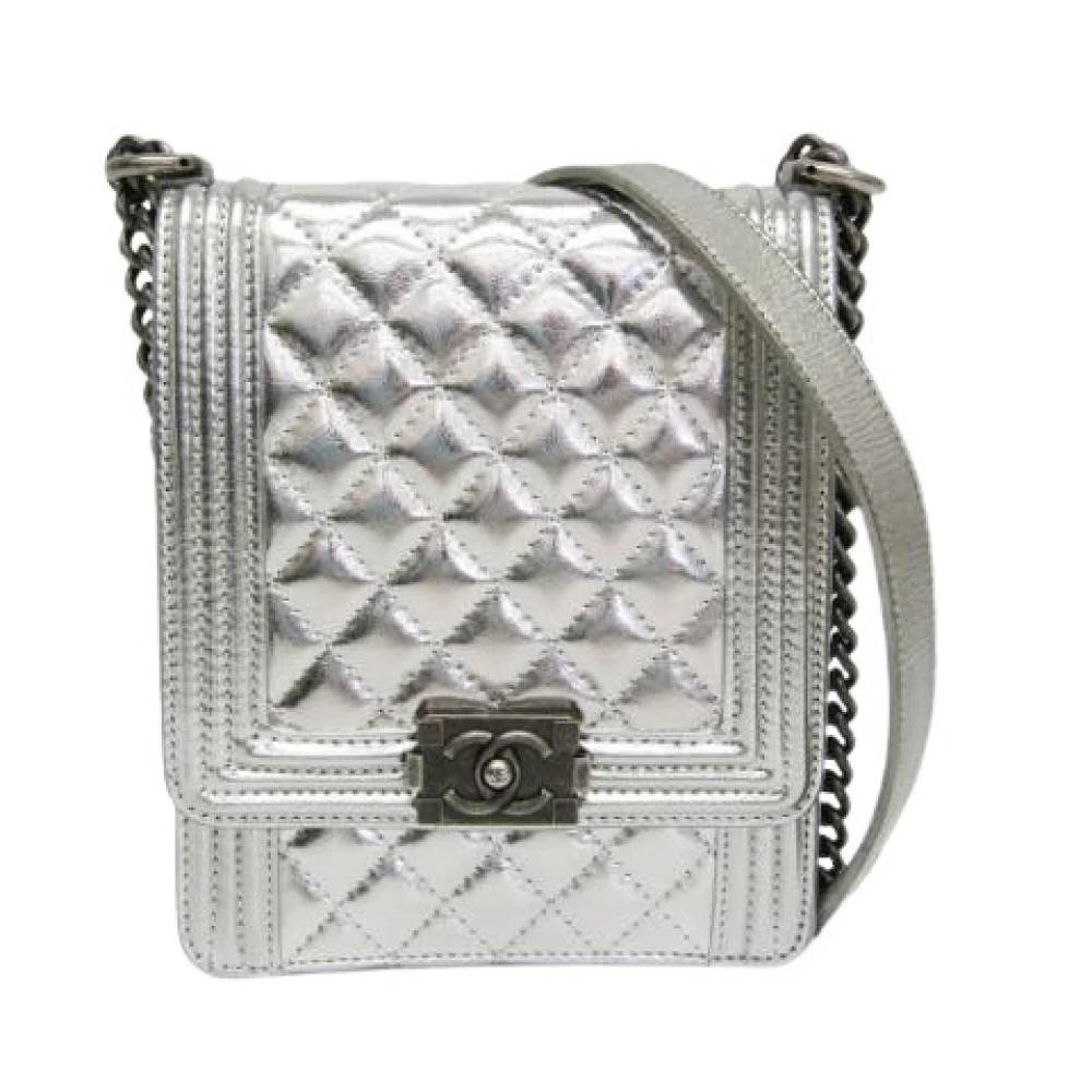Chanel Vintage Pre-owned Laeder chanel-tasker - Vintage - Dame - Grå - ONE SIZE -