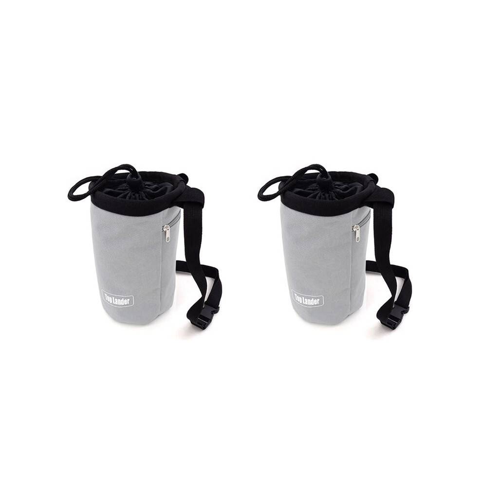 2X Top Lander Magnesia Sack Rock Climbing Chalk Bag for Weight Lifting Outdoor Bouldering Magnesia Pouch