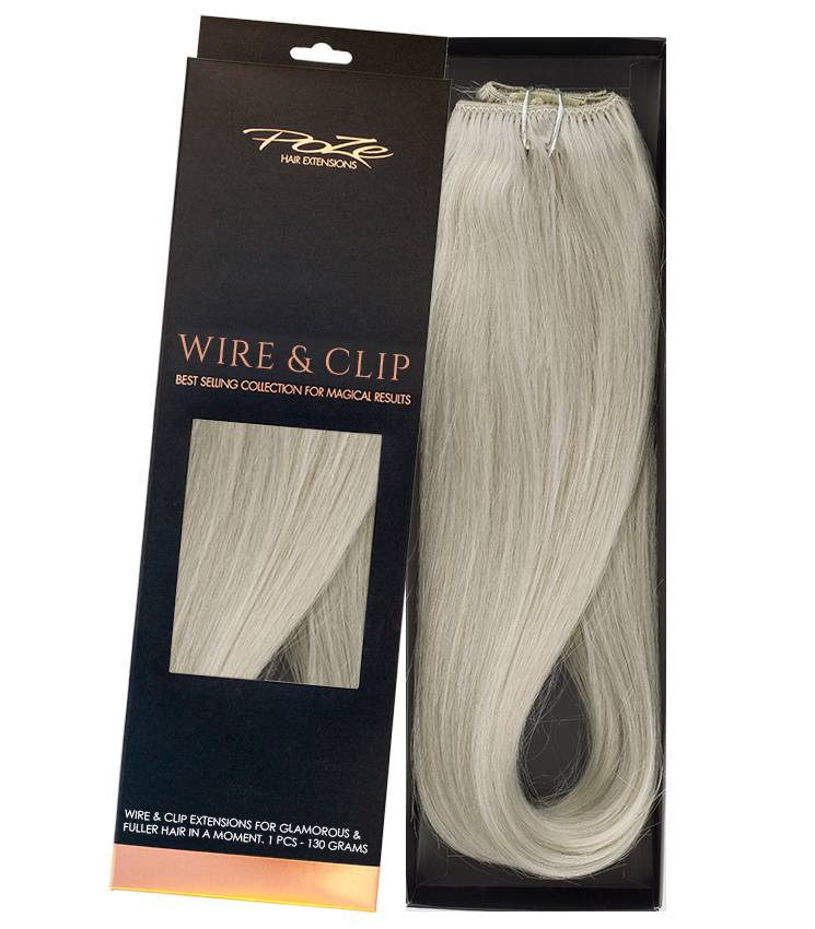 Poze Hairextensions Poze Standard Äkta Löshår Flip & Go 50cm Titanium Blonde 10AS
