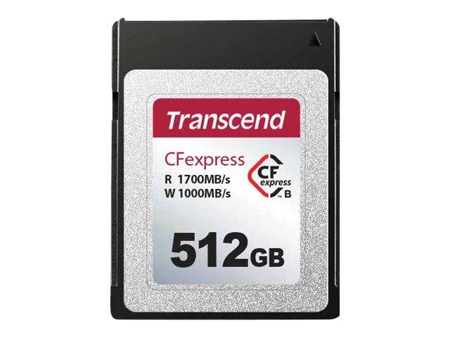 Transcend CFexpress 820 CFexpress-kort Type B 512GB 1700MB/s --> I externt lager, forväntat leveransdatum hos dig 02-04-2026
