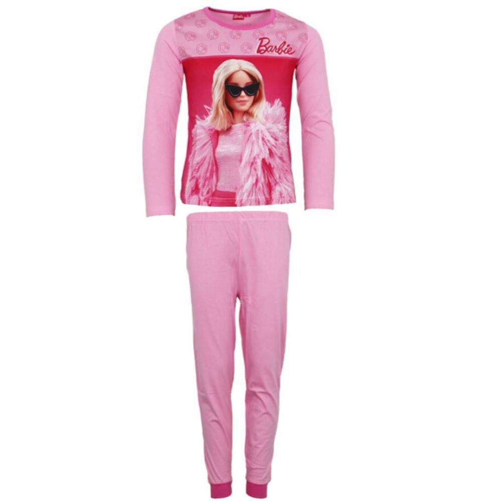 Barbie eleganta ljusrosa långpyjamas för barn 3 år / 98 cm