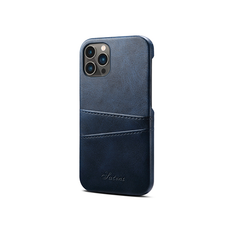 iPhone 15 Pro Max - NX Design™ Læder Cover M. Kortholder - Navy