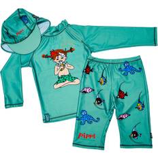 Swimpy Pippi UV-Set 3 Delar, Grön, 122-128