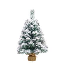 Mini Christmas Tree 17.7in High Lifelike Vivid Colors Snow Flocked Table Christmas Tree