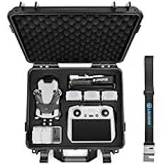LEKUFEE Vattentätt Hårt Bärväska för DJI Mini 4 Pro Drone/DJI Mini 3 Pro/Mini 3/DJI RC 2/DJI RC N2/DJI RC/RC N1 Fjärrkontroll och Tillbehör (endast skal)