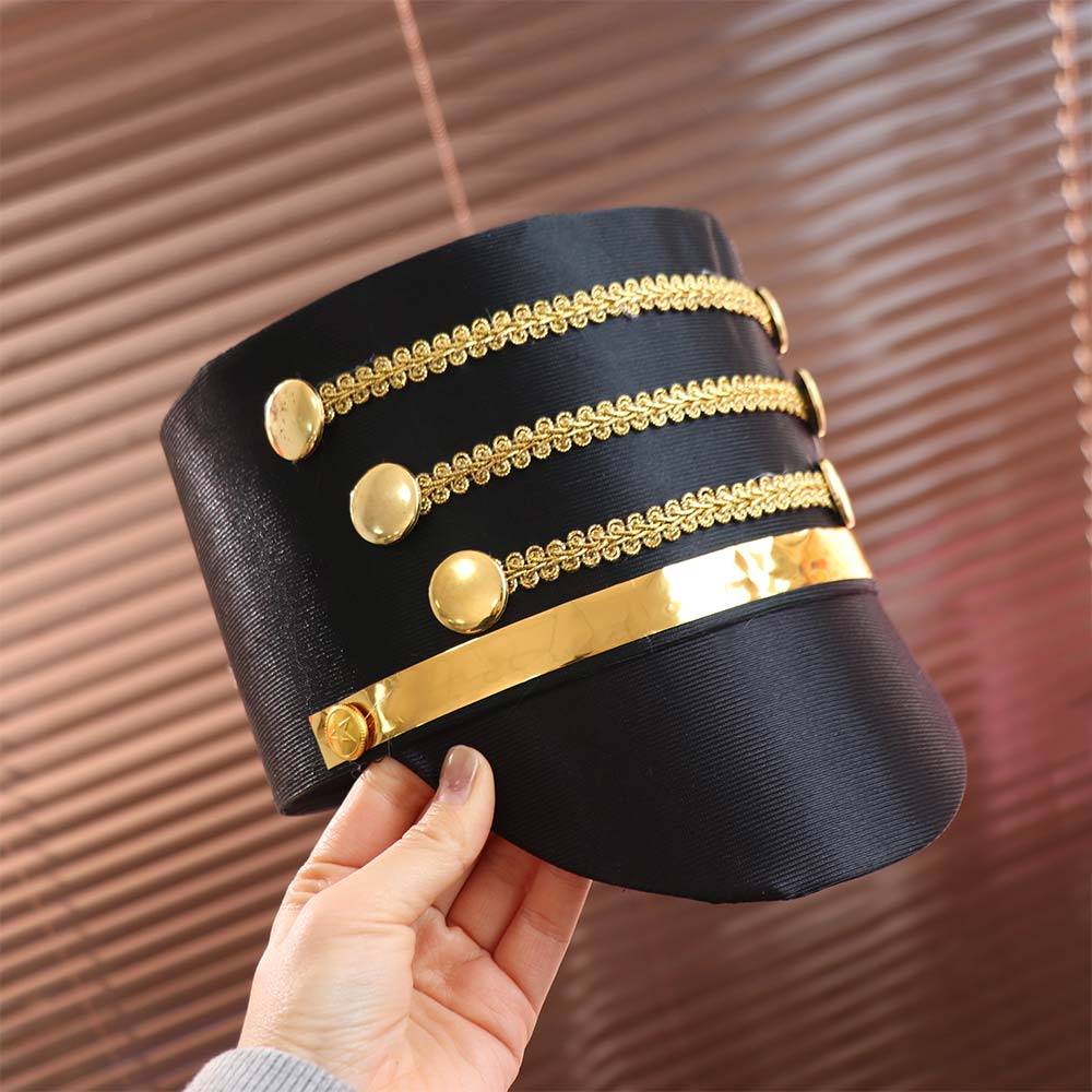 Cosplay Show Marching Band Hat Hat-nutcrackers Soldier Top Cap Drum Major Master Hats  Halloween vit