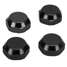 4Pcs 17mm Hex Wheel Nut Aluminum Alloy Dustproof Mount Caps for 18 RC Car Upgrade AccessoriesBlack