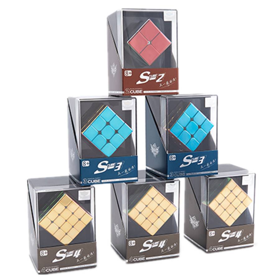 Cyclone Boy Electroplating Magnetic 2x2 3x3 4x4 Magic Cube Professional SpeedCube Cubo Magico Puzzle Toy For Children Kids Gift