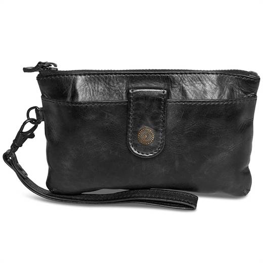 Pia Ries - Washed Clutch 077 - Sort.