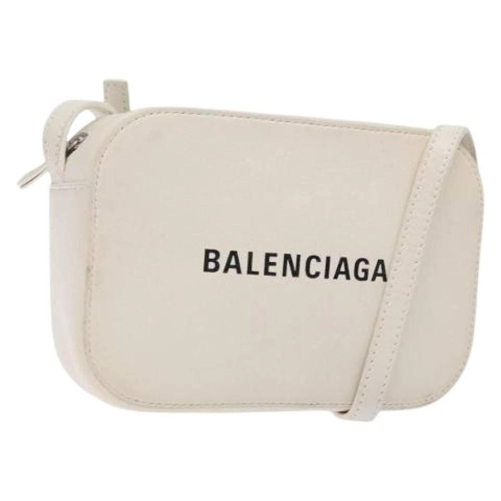 Balenciaga Vintage Pre-owned Laeder balenciaga-tasker - Vintage - Dame - Hvid - ONE SIZE - Uld