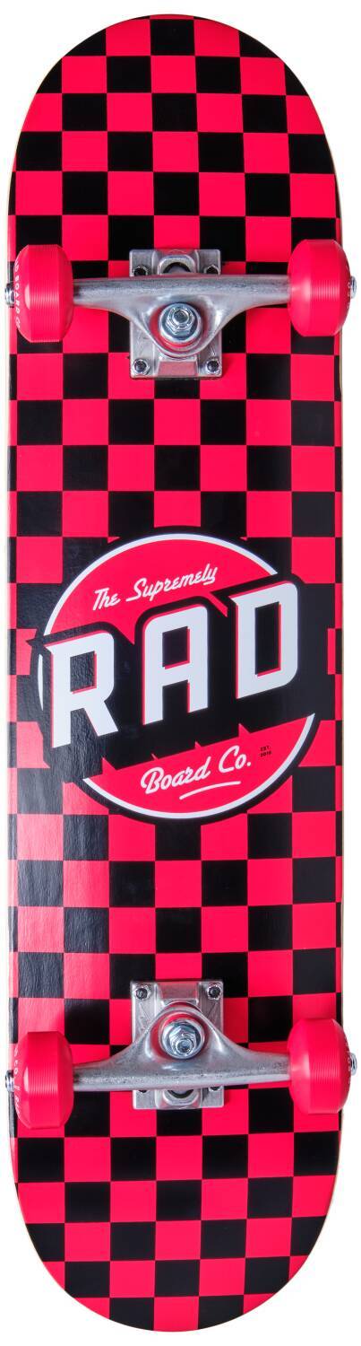 RAD Checkers Komplett Skateboard Röd 7.75″