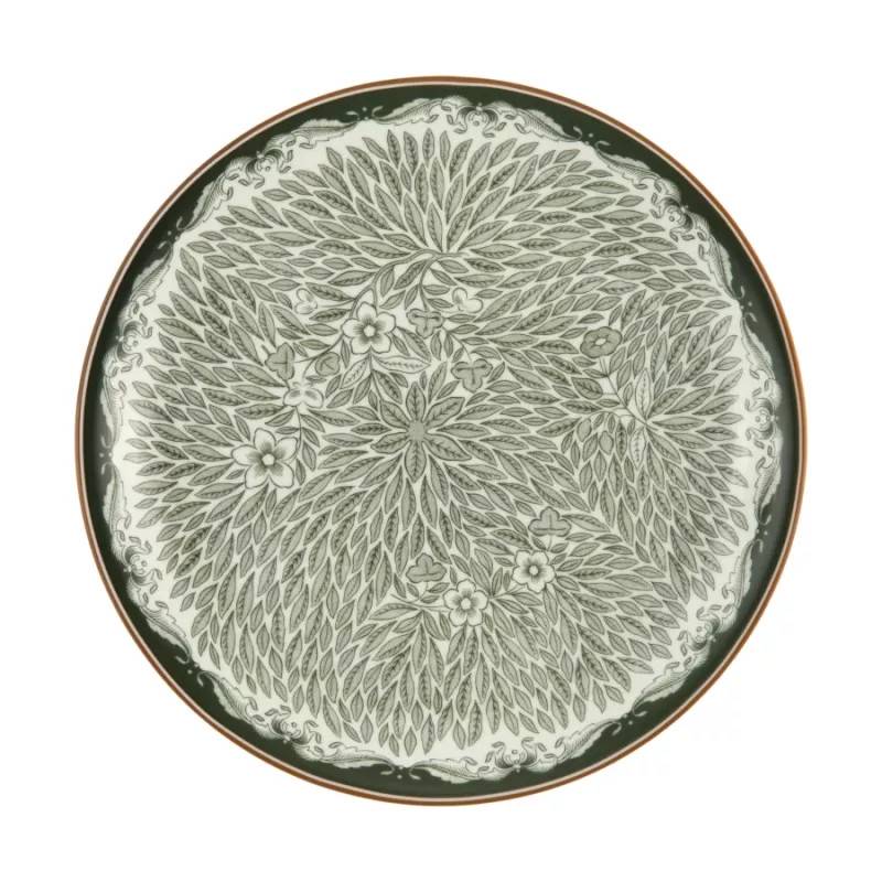 Ostindia Floris tallrik 20 diameter cm grön - 6 st/fp