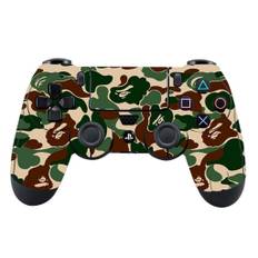 Sony PlayStation 4 - PS4 controller silikone klistermærke etui - Militærgrøn Stribe Camo
