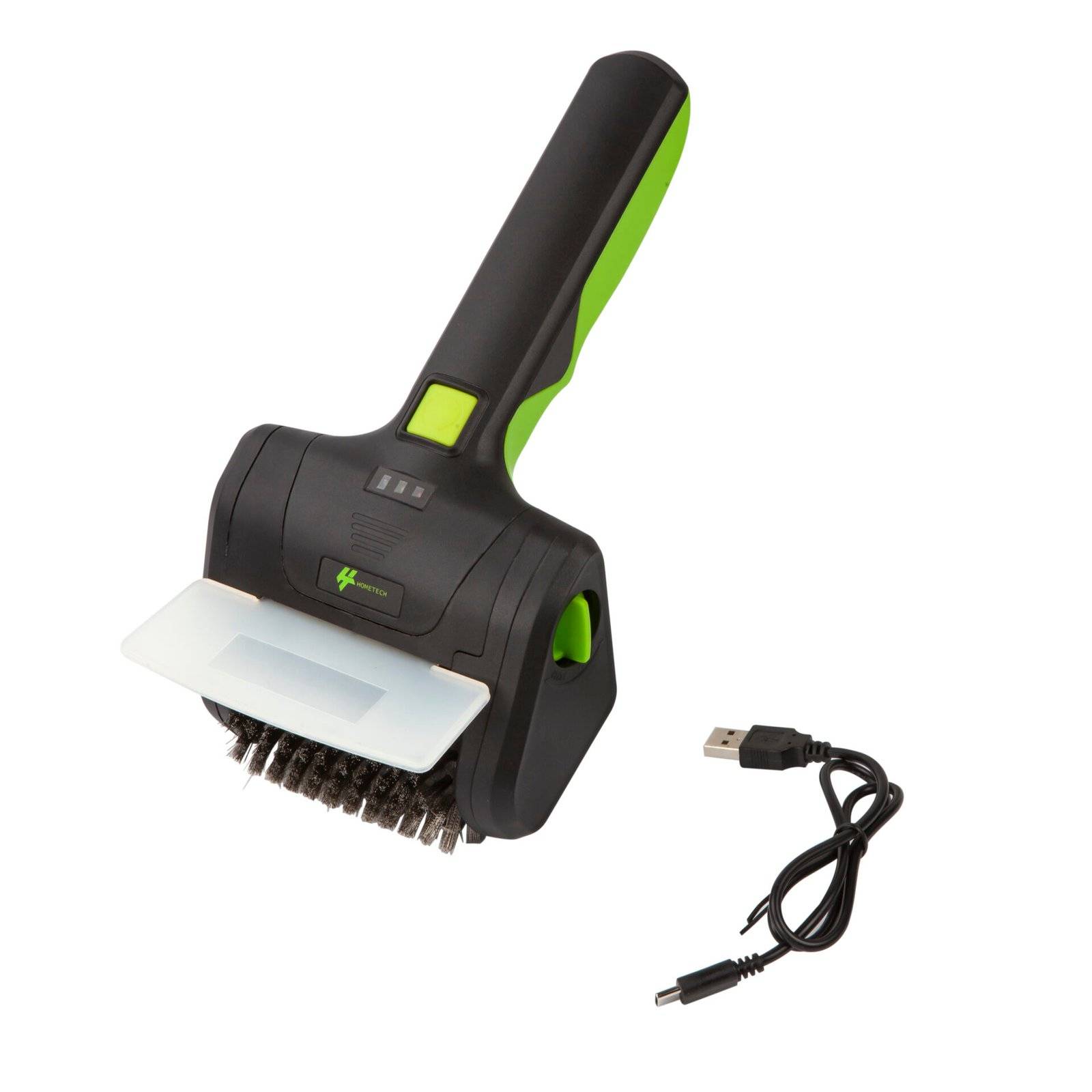 HomeTech Elektrisk BBQ-borste i stål - Trådlös och roterande