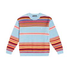 Acne Studios Kids Face Logo striped cotton sweater