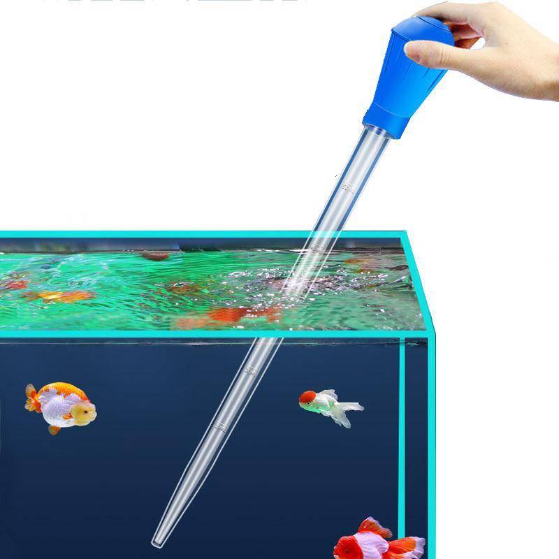 Förläng pipetter Aquarium Siphon Fish Tank Dammsugare Enkelt rengöringsverktyg för Aquarium Water Changer 28cm 45cm 30ml 50m grön