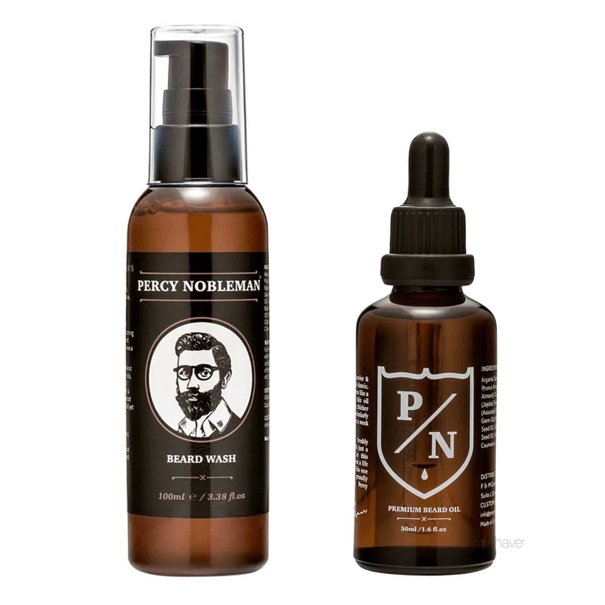 Percy Nobleman Skægshampoo & Skægolie (Premium).