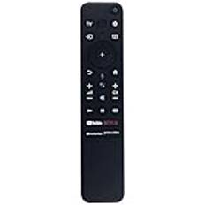 RMF-TX800P Röstersättningsfjärrkontroll för Sony TV KD-65X80K KD-75X80K KD-43X81K KD-43X85K KD-50X85K KD-55X85K KD-65X85K KD-75X85K KD-85K X85K X85R-65A8 0K XR-77A80K XR-55X90K XR-65X90K XR-75X90K