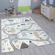 Paco Home Barnmatta Matta Barnrum Flickor Pojkar Olika Motiv Och Storlekar, Storlek:120x160 cm, Färg:Grädde 3