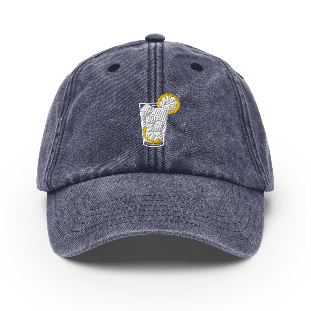 The Gin & Tonic Glass Vintage Hat - Vintage Denim