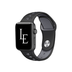 Apple Watch (38/40/SE/41/42mm) - L'Empiri™ Silikone Sportsrem - Sort/Grå