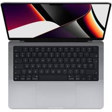 MacBook Pro Retina 14" 2021 Apple M1 Max 3.2 Ghz 64 GB 2.048 TB SSD Space Grey - Renoverad - Utmärkt skick - Refurbished Grade A+ - Swedish keyboard