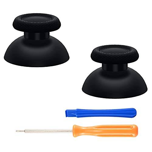 eXtremeRate Svart Ersättning Thumbsticks för ps5 Controller, Custom Analog Stick Joystick Kompatibel med ps5, för ps4 All Model Controller - Controller Ingår INTE