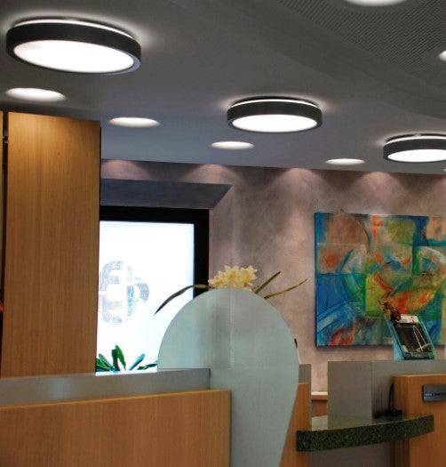 Luna loftlampe fra Martinelli Luce - Hvid 80 - (hvid ring)