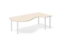 (ComputerSalg) Skrivebord DNA 1800x1200mm birk højre bordplade