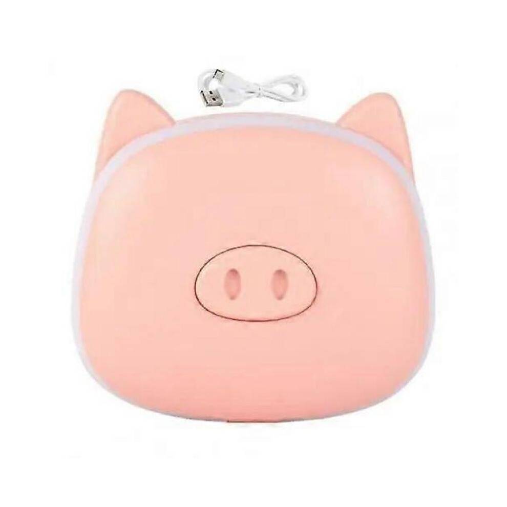 (Pink) Hand Warmer Portable Folding Design Beauty Mirror Pocket Hand Warmer Electric Hand Warmer Electric Mini Hand Warmer