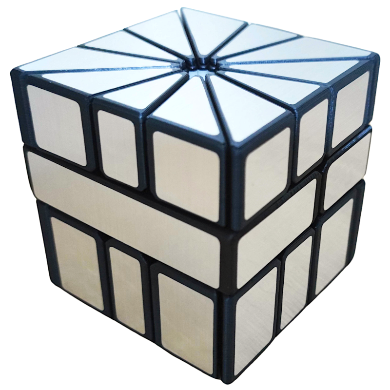 Calvin's Puzzle Lee SQ-2 Mirror Cube Silver (Hand Made).