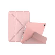 iPad Mini 6/7 (2021/2024) - Orgami Trifold Læder Cover M. Stander - Rose/Lyserød