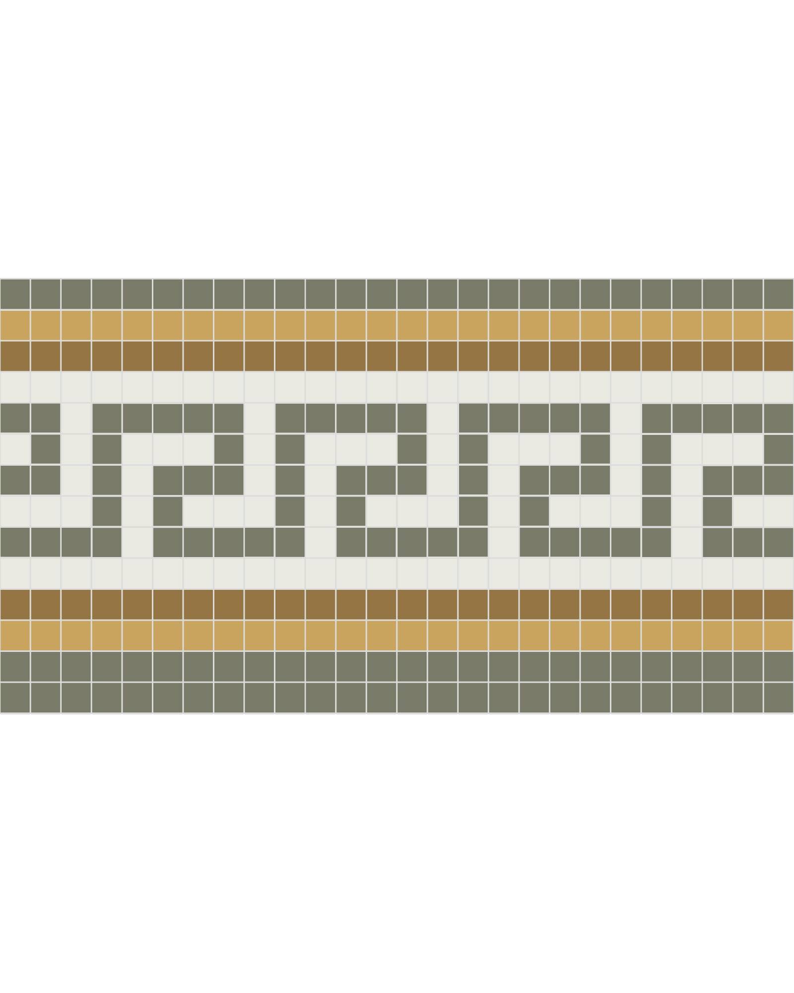 Klinkerfrise - Mosaik Regent Grøn