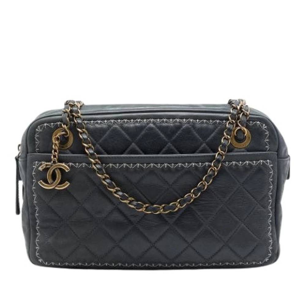 Chanel Vintage Pre-owned Vintage Skuldertaske - Vintage - Dame - Sort - ONE SIZE - Uld