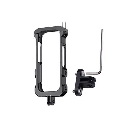 LICHIFIT Aluminiumlegering bruksram bur för Insta360 X3 kall sko infattning montering skyddande fodral ram panorama actionkamera tillbehör