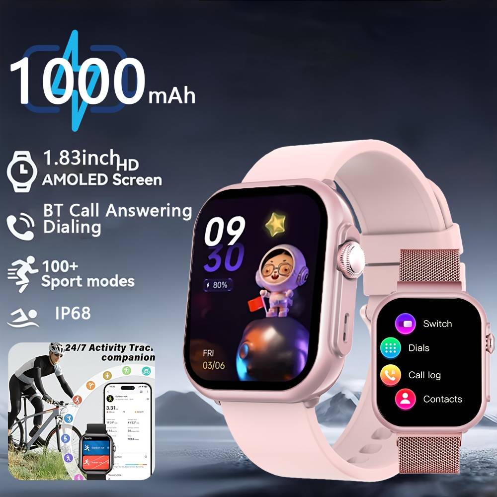Smartwatch For Women Compatible With And Iphone: Smartwatch With Long , Call Making/receiving, Sleep Monitoring,, 120 Sports , Fitness , Pedometer.
