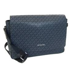 Michael Kors Pre-owned, Pre-owned, Herre, Blå, ONE SIZE, Uld, Pre-owned Laeder skuldertasker