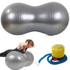 Træningsbold / Pilatesbold med Pumpe - Peanut