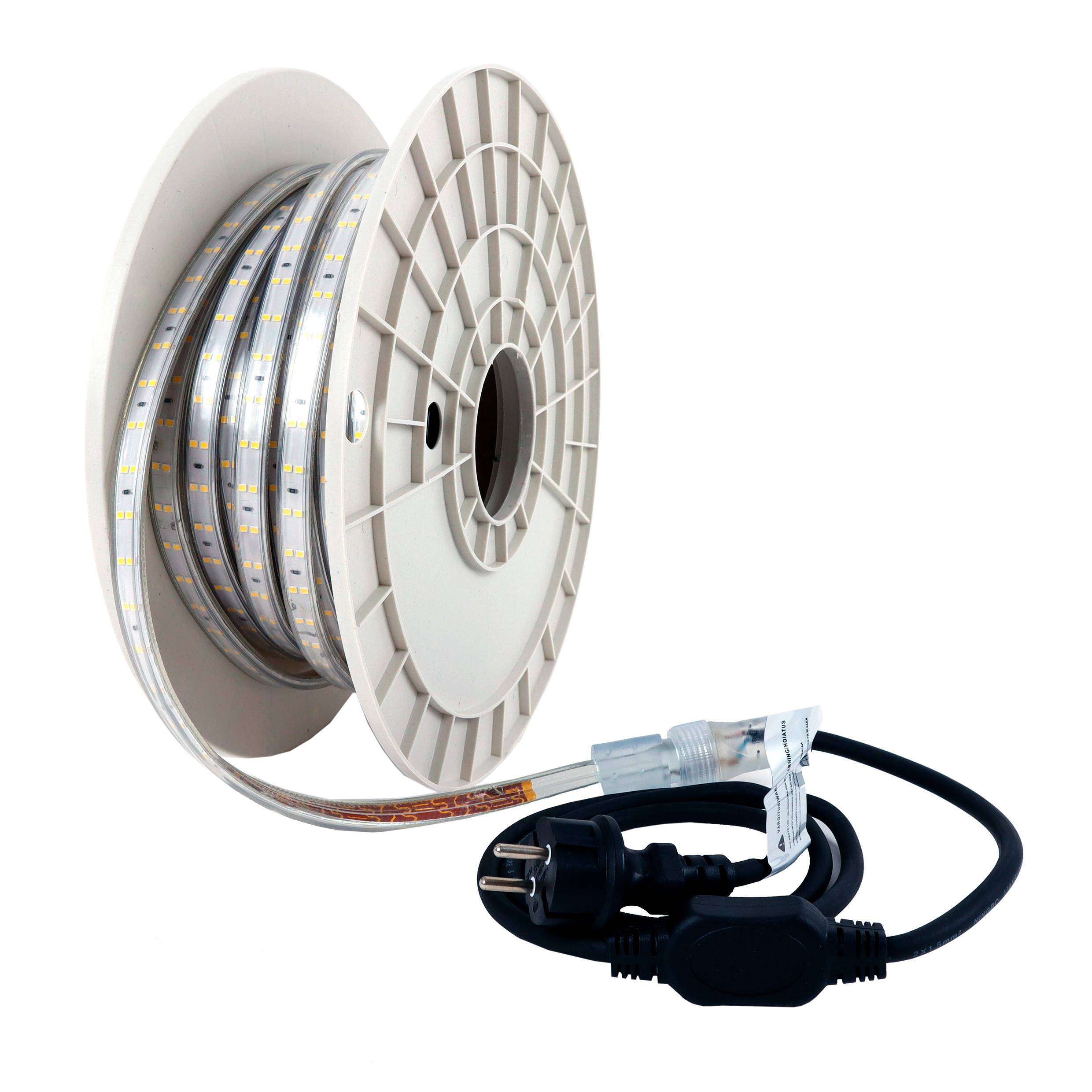 Led Energie Byggarbetsplatsljusslinga 230V 25m 14*7mm 20000lm 4000K 8W/m 800lm/m