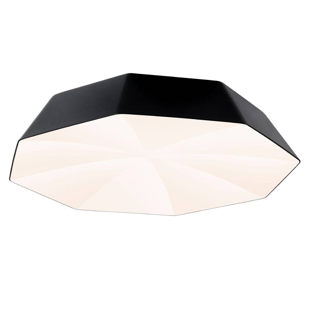 Umbrella taklampa / plafond – jämn LED-belysning i grafisk form | Färg: Svart - Ral 9011 | Ljuskälla: 38W LED | 3190 Lumen | 4000 Kelvin | Dimbar: DALI. DSI alt. SwitchDim