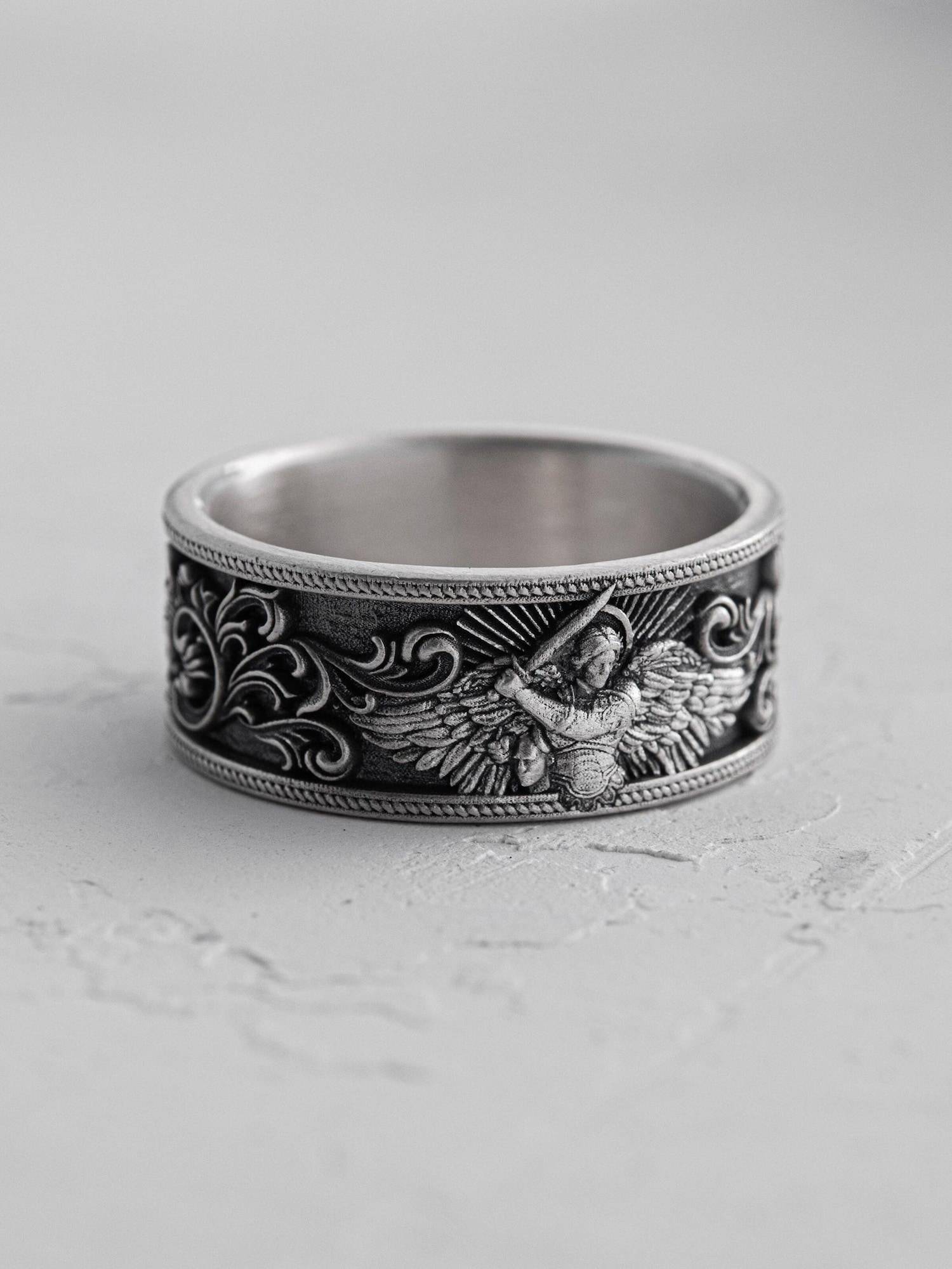 REYTEL Ring 'ARCHANGEL MICHAEL'  sølv
