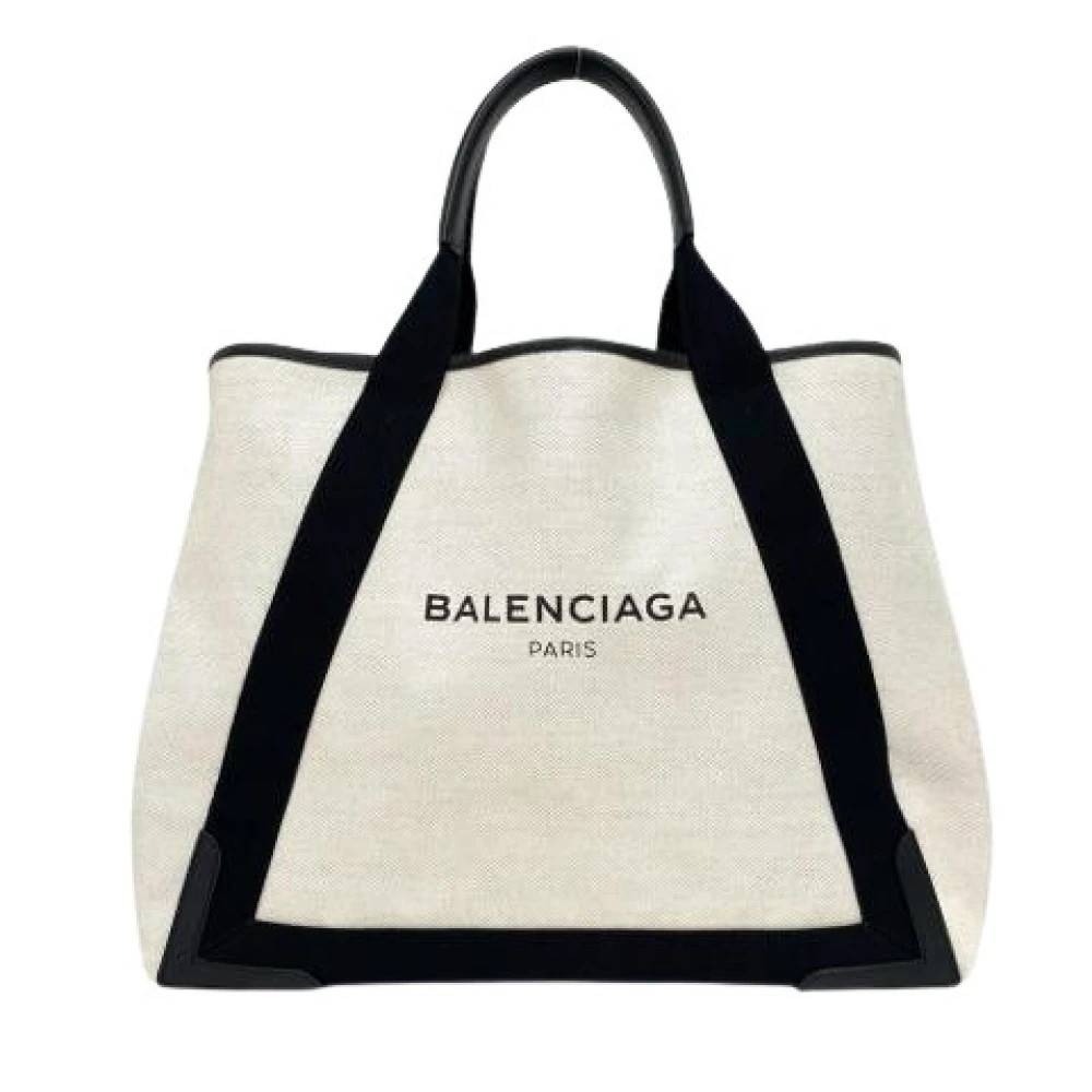 Balenciaga Vintage Pre-owned Canvas balenciaga-tasker - Vintage - Dame - Hvid - ONE SIZE -
