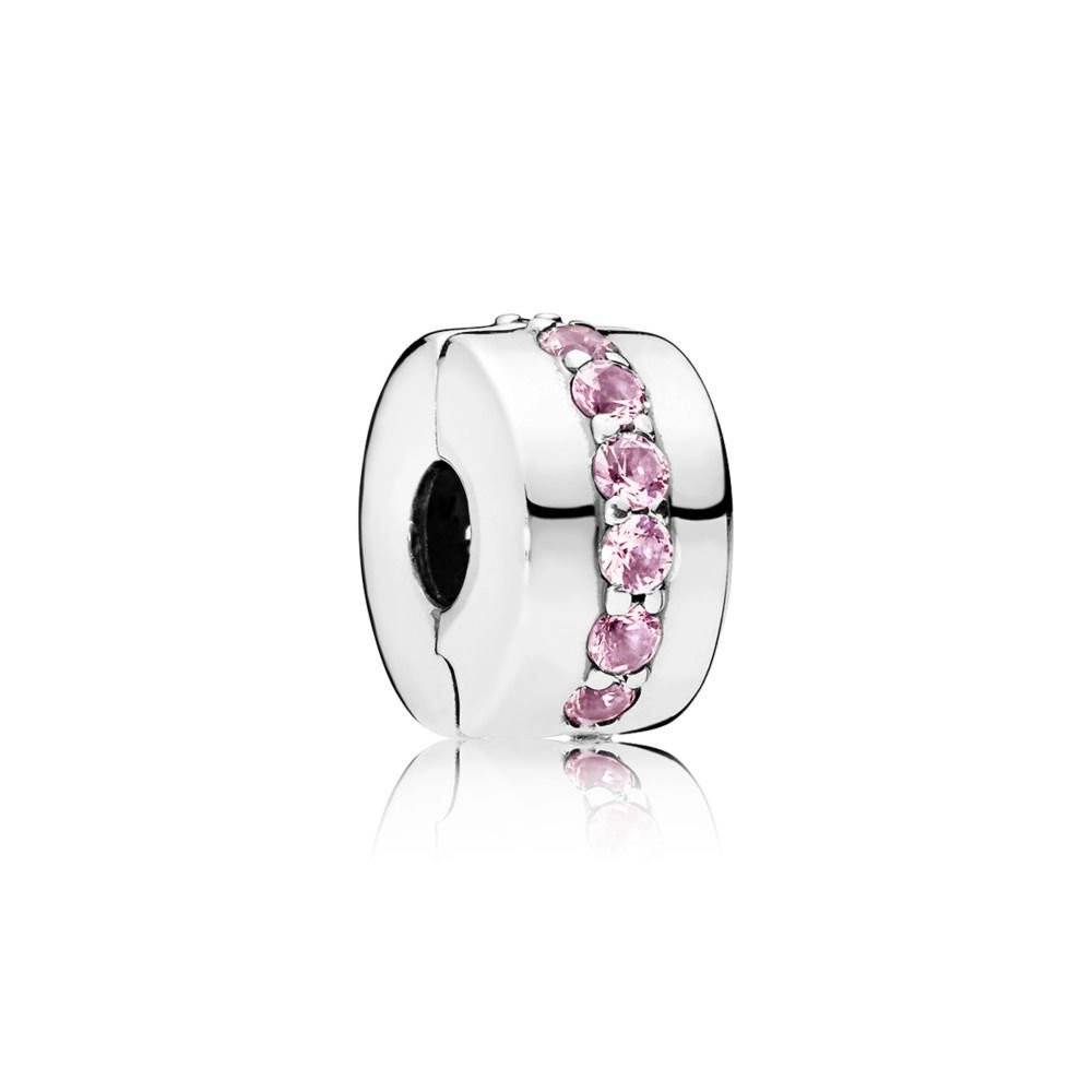 PANDORA - Rosa Glittrande Rad Berlock