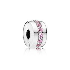 PANDORA - Rosa Glittrande Rad Berlock