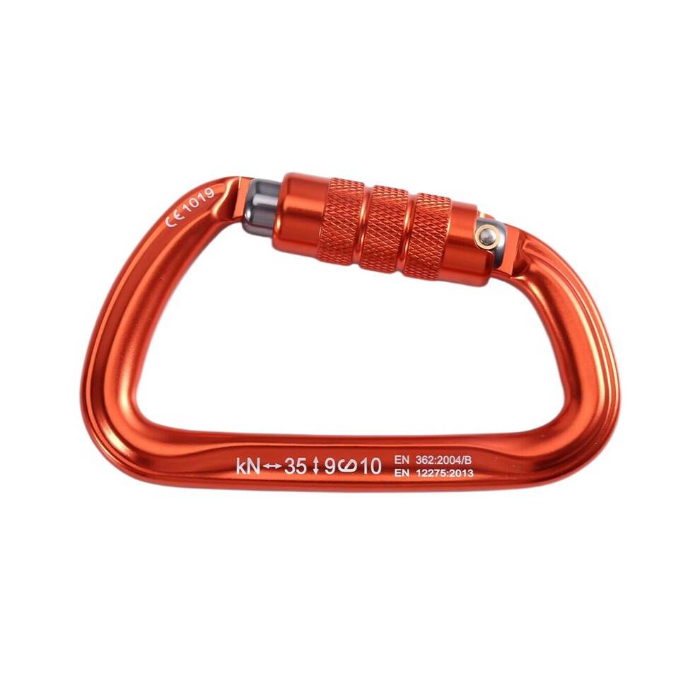 Heavy Duty Carabiner Clips D Ring Double Locking Caribeaner Hooks Climbing Carabiner Clips for Climbing, Rappelling